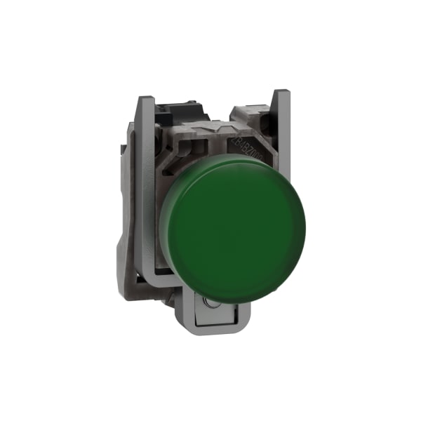 SCHNEIDER ELECTRIC - Leuchtmelder, XB4, Metall, 22mm, grün, LED, glatte Kalotte, SK, 230-240VAC
