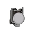 SCHNEIDER ELECTRIC - Leuchtmelder, XB4, Metall, 22mm, weiß, LED, glatte Kalotte, SK, 110-120VAC