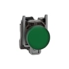 SCHNEIDER ELECTRIC - Leuchtmelder, XB4, Metall, 22mm, grün, LED, glatte Kalotte, SK, 110-120VAC
