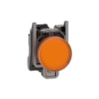 SCHNEIDER ELECTRIC - Leuchtmelder, XB4, Metall, 22mm, orange, LED, glatte Kalotte, SK, 110-120VAC