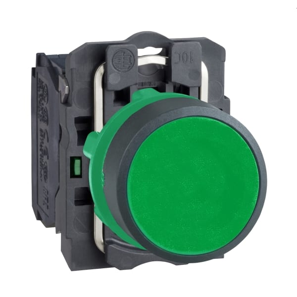 SCHNEIDER ELECTRIC - Drucktaster, Harmony XB5, Kunststoff, grün, unbeschriftet, 22mm, tastend, 1S