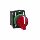 SCHNEIDER ELECTRIC - Leuchtwahlschalter, XB5, Kunststoff, rot, 22mm, LED, 3 Stell., 1S+1Ö, 230-240VAC