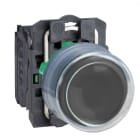 SCHNEIDER ELECTRIC - Drucktaster, XB5, Kunststoff, vorst., schwarz, Schutzkappe, 22mm, tast, 1S