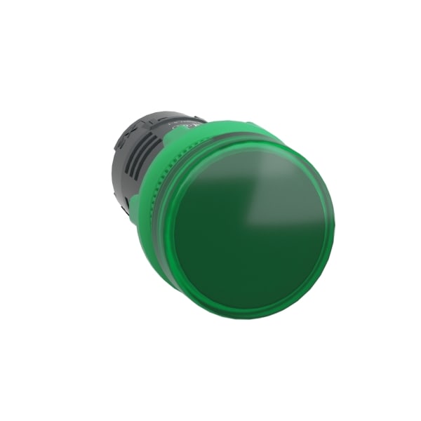 SCHNEIDER ELECTRIC - Leuchtmelder, XB5, Kunsts., Monoblock, grün, 22mm, LED, glatte Kalotte, 24VACDC