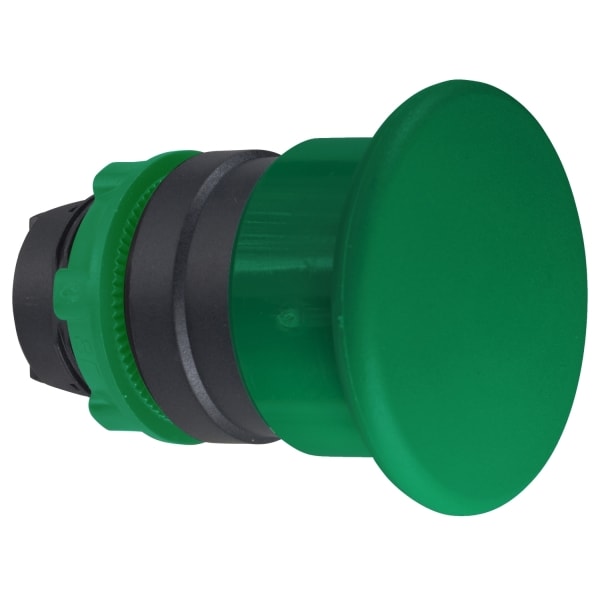 SCHNEIDER ELECTRIC - Pilzdrucktaster Frontelement XB5, Kunststoff, 22mm, grün, Pilz 40mm, tastend