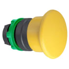 SCHNEIDER ELECTRIC - Pilzdrucktaster Frontelement XB5, Kunststoff, 22mm, gelb, Pilz 40mm, tastend
