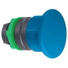 SCHNEIDER ELECTRIC - Pilzdrucktaster Frontelement XB5, Kunststoff, 22mm, blau, Pilz 40mm, tastend
