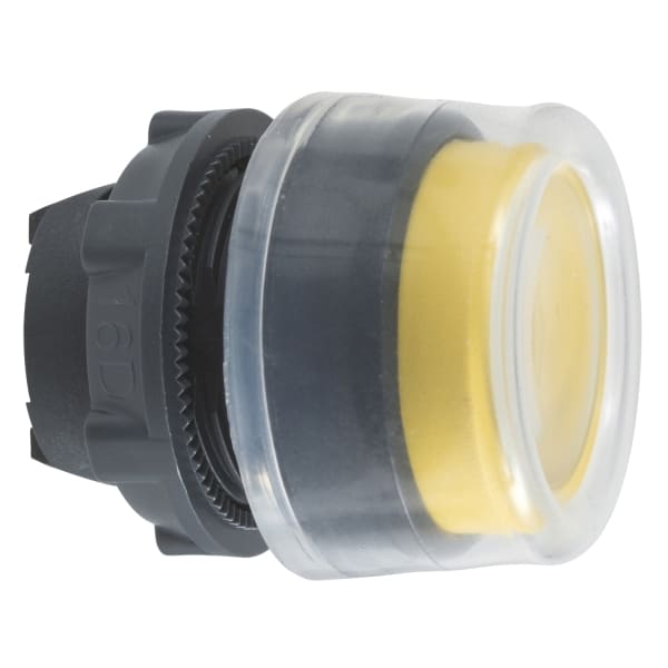 SCHNEIDER ELECTRIC - Drucktaster Frontelement XB5, Kunststoff, 22mm, gelb, vorst., tastend, mit Schutzkappe