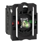 SCHNEIDER ELECTRIC - Hilfsschalterblock, XB5, weiß, LED, mit Befestigungsflansch, 1S+1Ö, 24VACDC