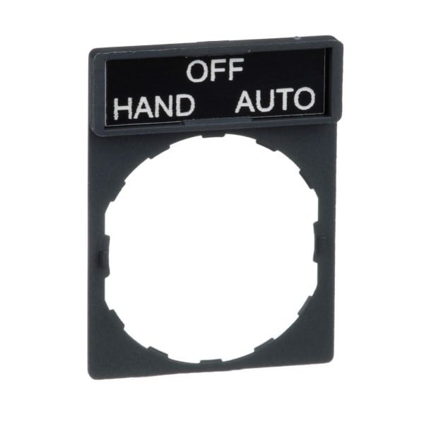 SCHNEIDER ELECTRIC - Schildträger 30x40mm mit Schild 8x27mm mit Beschriftung HAND-OFF-AUTO