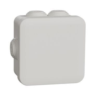 SCHNEIDER ELECTRIC - Mureva BOX, Abzweigdose, 7 Tüllen Ø20, 80x80x45mm, weiß