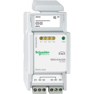 MERTEN - Binäreingang REG-K/4x230, lichtgrau