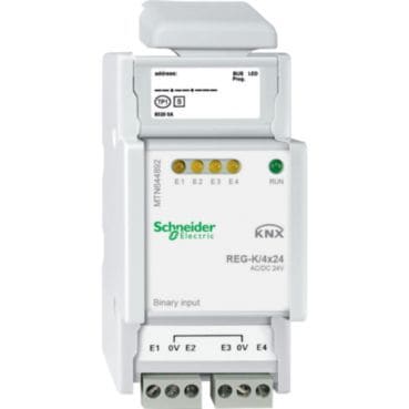 MERTEN - Binäreingang REG-K/4x24, lichtgrau