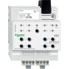 MERTEN - Jalousieaktor REG-K/4x/10 mit Handbetätigung, lichtgrau
