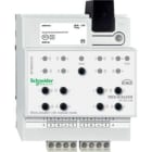 MERTEN - Jalousieaktor REG-K/4x24/6 mit Handbetätigung, lichtgrau