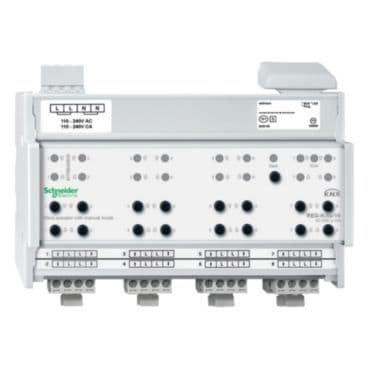 MERTEN - Jalousieaktor REG-K/8x/10 mit Handbetätigung, lichtgrau