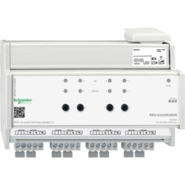 MERTEN - KNX Universal-Dimmaktor LL REG-K/4x230/250 W, lichtgrau