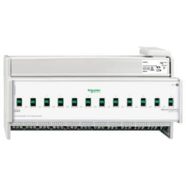 MERTEN - Schaltaktor REG-K/12x230/16 mit Handbetätigung, lichtgrau
