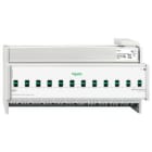 MERTEN - Schaltaktor REG-K/12x230/16 mit Handbetätigung, lichtgrau