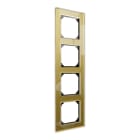 MERTEN - Echtglasrahmen 4fach gold M-Plan