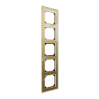 MERTEN - Echtglasrahmen 5fach gold M-Plan