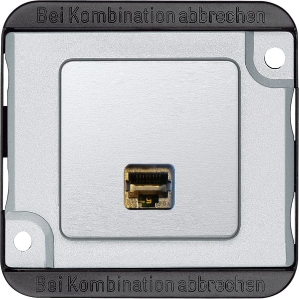 MERTEN - Panzer Actassi Anschlussmodul RJ45, 1fach, mit Zentralplatte