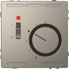 MERTEN - RTR 230V m. Schalter u. Zentralpl., Nickelmetallic, System Design
