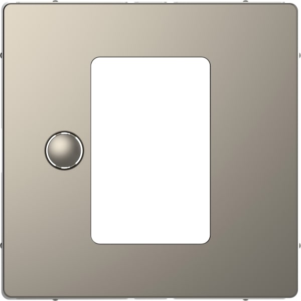 MERTEN - Zentr.pl.f.Univers. Temp.Regl.-Eins.m.Touch-Display,Nickelmetallic,Sys. Design