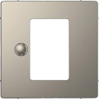 MERTEN - Zentr.pl.f.Univers. Temp.Regl.-Eins.m.Touch-Display,Nickelmetallic,Sys. Design