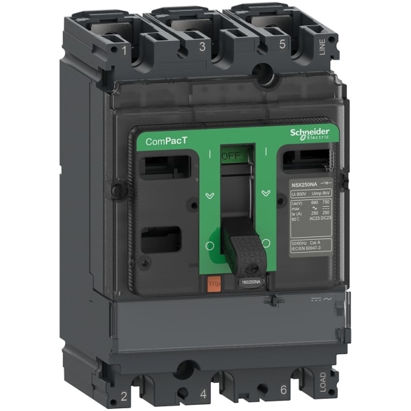 SCHNEIDER ELECTRIC - Lasttrennschalter ComPacT NSX100NA, 3 poles, 100 A, AC22A, AC23A