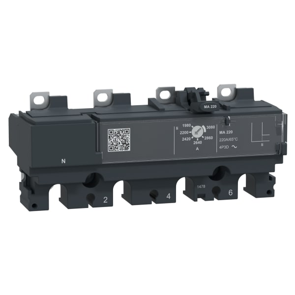 SCHNEIDER ELECTRIC - VG! Auslösesystem MA220 4P3D 220A