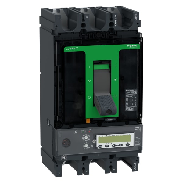 SCHNEIDER ELECTRIC - Kompaktleistungsschalter ComPacT NSX630HB1, MicroL 6.3 E-M 3P3D 500A, 75kA/690VAC