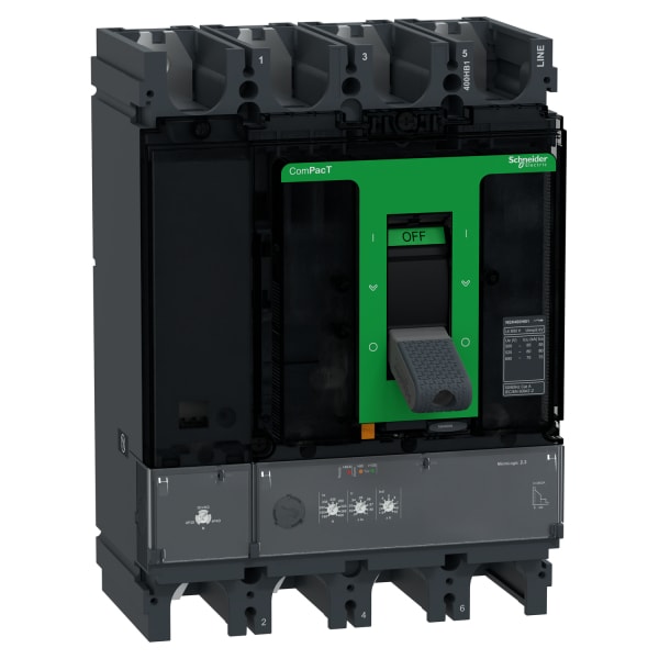SCHNEIDER ELECTRIC - Kompaktleistungsschalter ComPacT NSX400R, MicroL 2.3 4P4P 400A, 200kA/415VAC