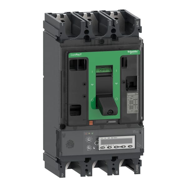 SCHNEIDER ELECTRIC - Kompaktleistungsschalter ComPacT NSX630HB2, MicroL 6.3 E-M 3P3D 500A, 100kA/690VAC