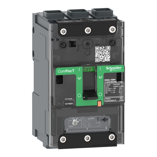 SCHNEIDER ELECTRIC - Kompaktleistungsschalter ComPacT NSXm 160 A mit TM160D 3P 70kA/415V EverLink