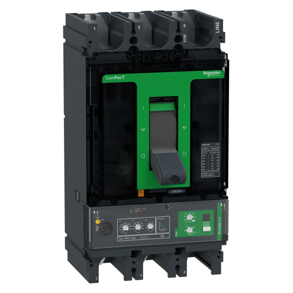 SCHNEIDER ELECTRIC - Kompaktleistungsschalter ComPacT NSX630F, MicroL 4.3 250-570A, 3P3D 36kA/415VAC