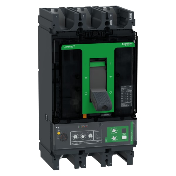 SCHNEIDER ELECTRIC - Kompaktleistungsschalter ComPacT NSX400N, MicroL 4.3 160-400A, 3P3D 50kA/415VAC