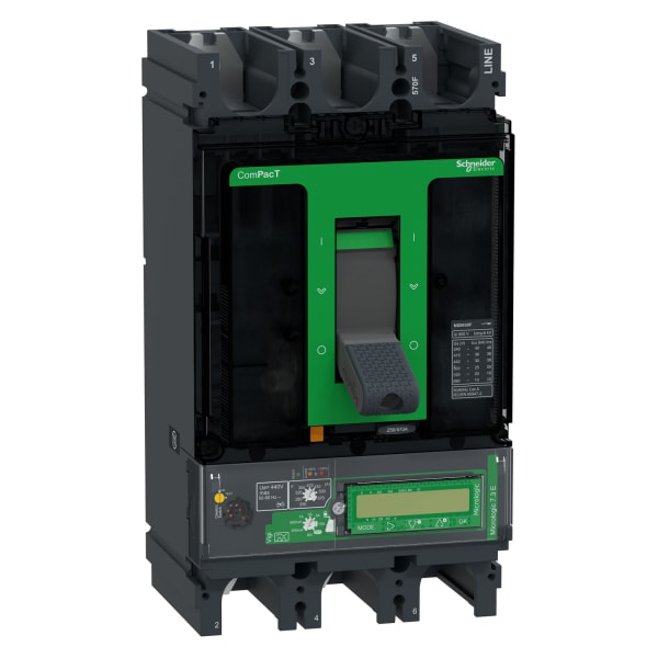 SCHNEIDER ELECTRIC - Kompaktleistungsschalter ComPacT NSX630F, 36kA/415 VAC, ML 7.3 E Vigi 570A, 3P3D
