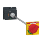 SCHNEIDER ELECTRIC - Drehantrieb+Türkupplung f.ComPacT 100/160/250, Griff rot/gelb, 185-600mm, IP55