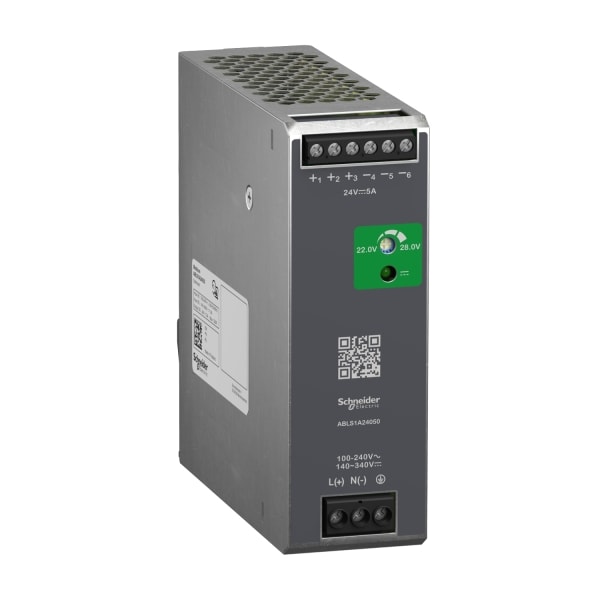 SCHNEIDER ELECTRIC - Spannungsversorgung ABLS, Optimum, getaktet, 1-phasig, 100-240VAC, 24VDC, 5A, 120W