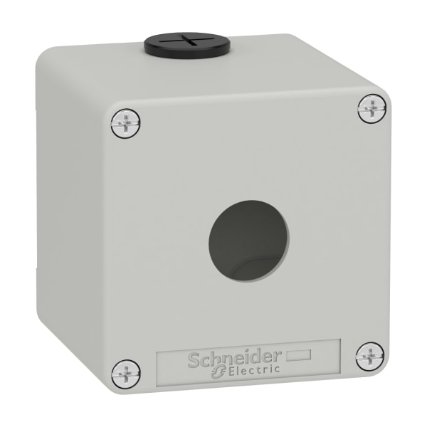 SCHNEIDER ELECTRIC - Leergehäuse XAP, Metall, grau, für 1x22mm, 80x80x77, M20