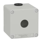SCHNEIDER ELECTRIC - Leergehäuse XAP, Metall, grau, für 1x22mm, 80x80x77, M20