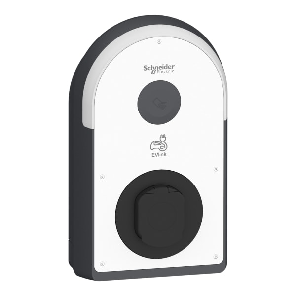 SCHNEIDER ELECTRIC - Pro AC Wallbox, 22kW, T2S Steckdose, FI Typ B-EV, IP55, IK10, NFC/RFID Reader