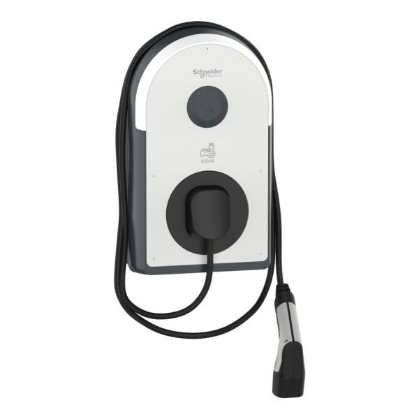 SCHNEIDER ELECTRIC - Pro AC Wallbox, 22kW,T2 Kabel, FI Typ B-EV, IP55, IK10, NFC/RFID Reader