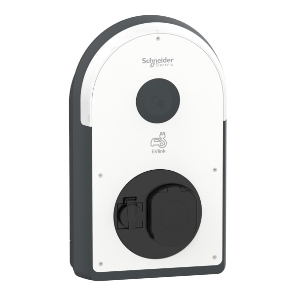 SCHNEIDER ELECTRIC - Pro AC Wallbox, 22kW, T2S & TF Steckdose, MID, 6mA, IP54, IK10, NFC/RFID Reader