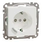 MERTEN - Connected SCHUKO-Steckdose 16A, System M, Thermoplast brillant, Aktivweiß glänzend