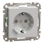 MERTEN - Connected SCHUKO-Steckdose 16A, System M, Thermoplast edelmatt, Aluminium