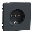 MERTEN - Connected SCHUKO-Steckdose 16A, System Design, Thermoplast lackiert, Anthrazit