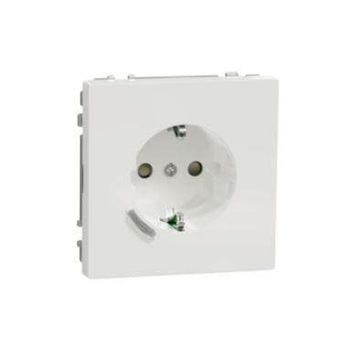 MERTEN - Connected SCHUKO-Steckdose 16A, System Design, Thermoplast brillant, Lotosweiß
