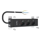 SCHNEIDER ELECTRIC - Steckdosenleiste, Resi9 KV, 3 Stecker 16A 2P+E, 2m Kabel